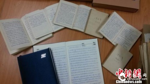 資料圖：光未然（張光年）珍貴手稿?！∈G霞　攝