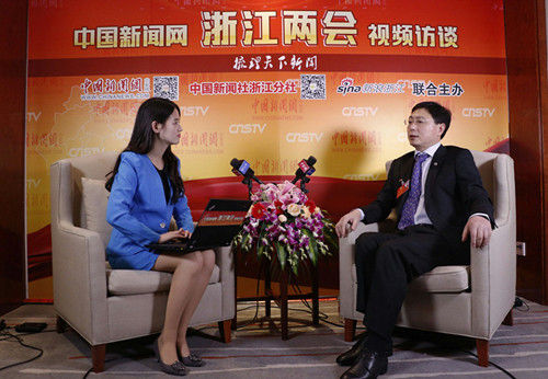 浙江省政協(xié)委員、浙江省茶葉集團股份有限公司董事長毛立民接受中新網(wǎng)記者視頻采訪。胡豐盛